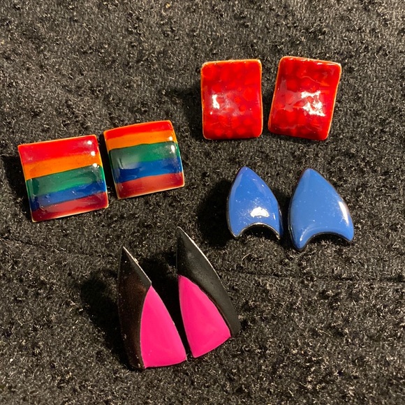 Jewelry Bundle 4 Pr 8s Decade Vintage Clip Earrings Poshmark